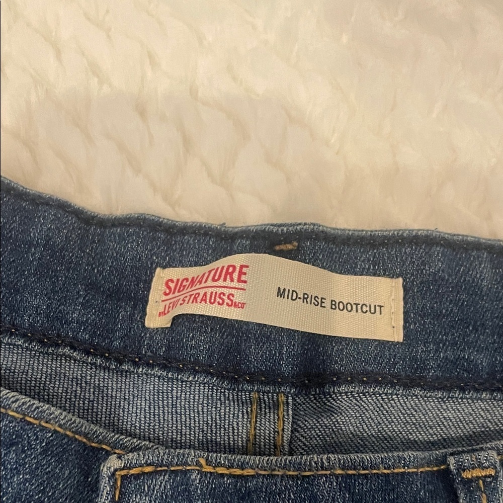 Signature by Levi Strauss Dark Blue Denim Jeans Mens 33/34 new - Picture 5 of 5